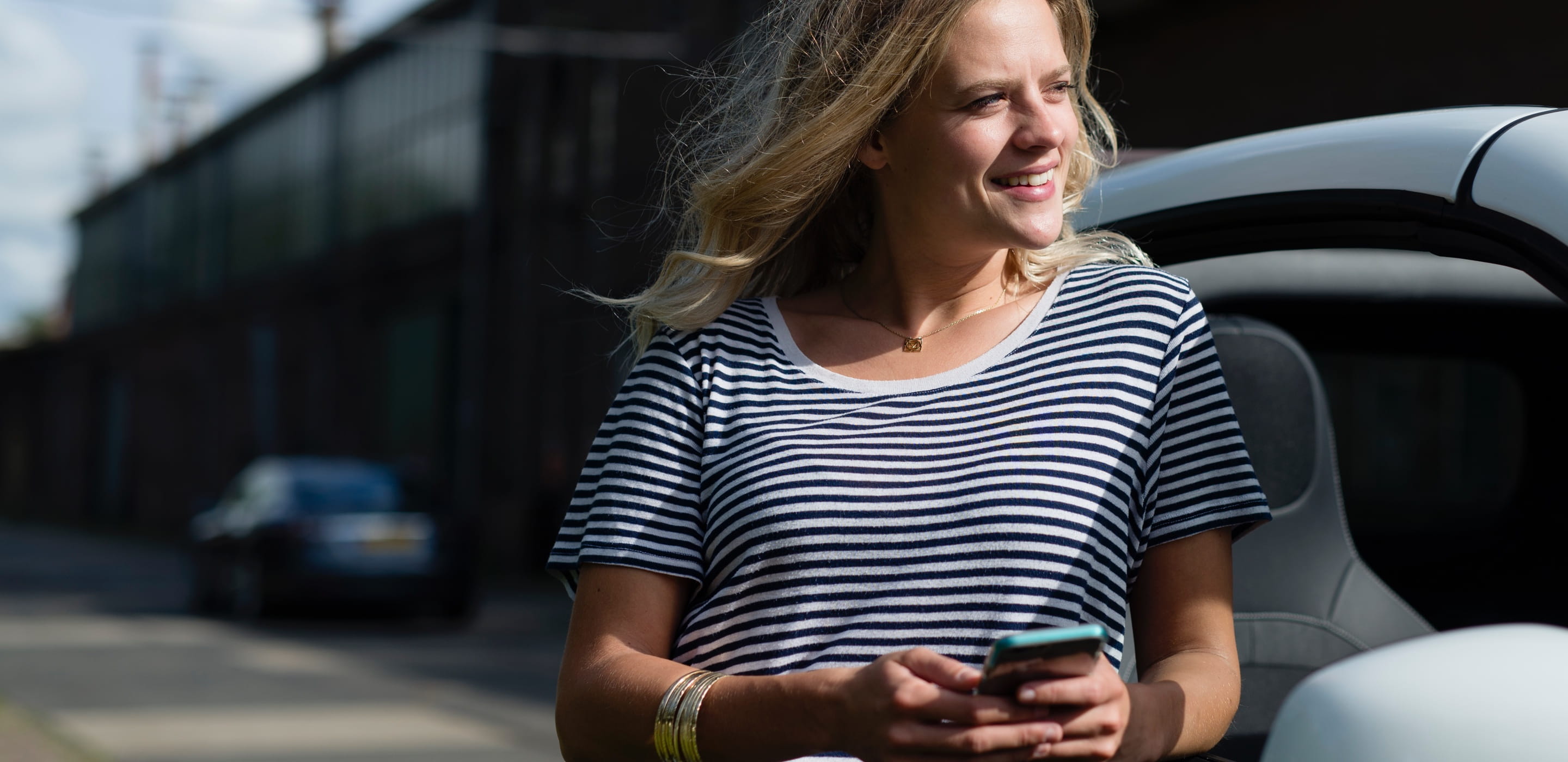 Woman with phone