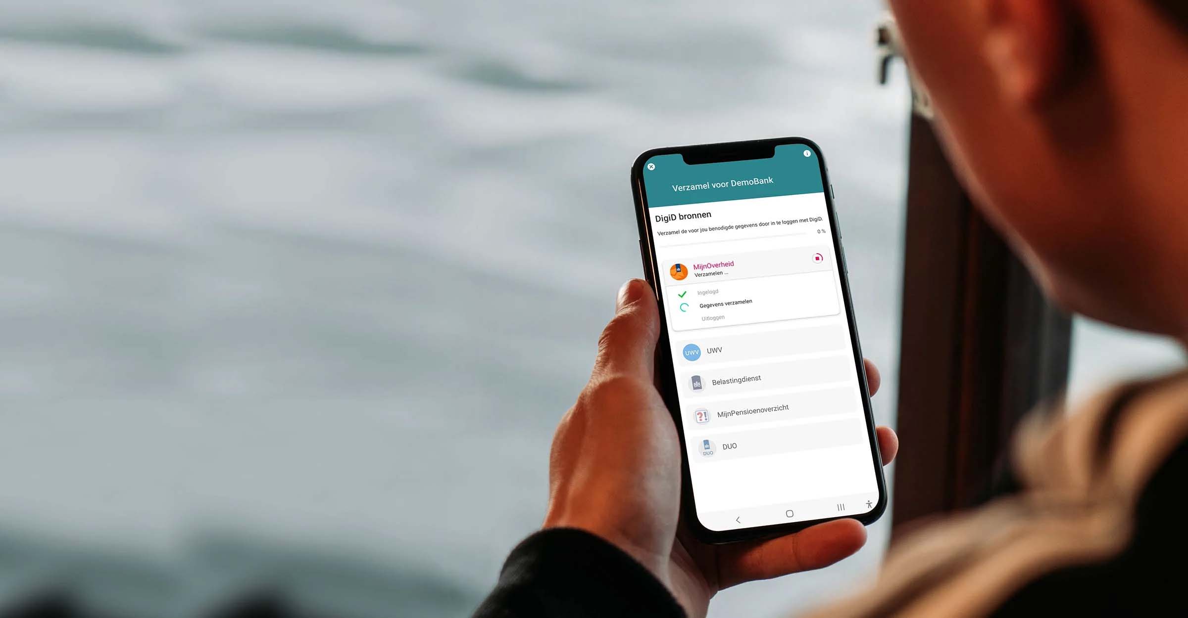 Ockto app hand overlay