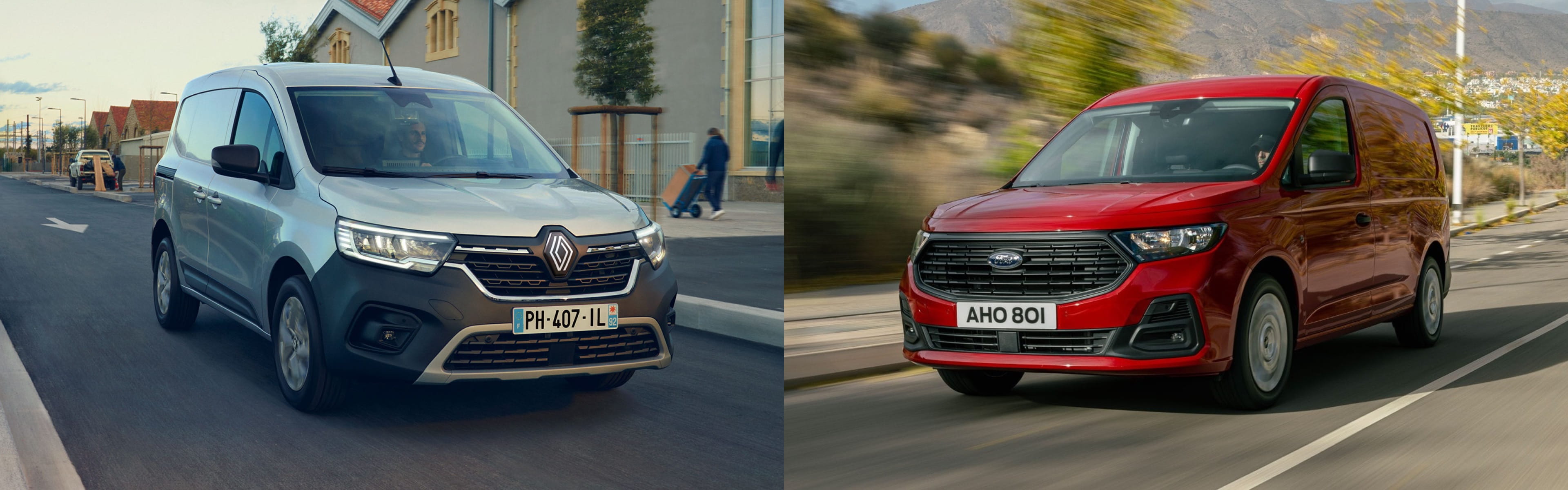 Blog header  Ford Transit Connect vs Renault Kangoo2x
