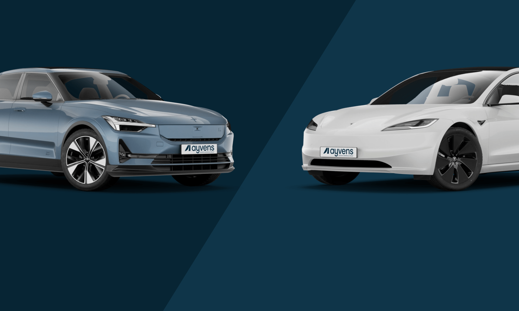 Ayvens  Comparison card  Polestar 2 vs Tesla Model 32x