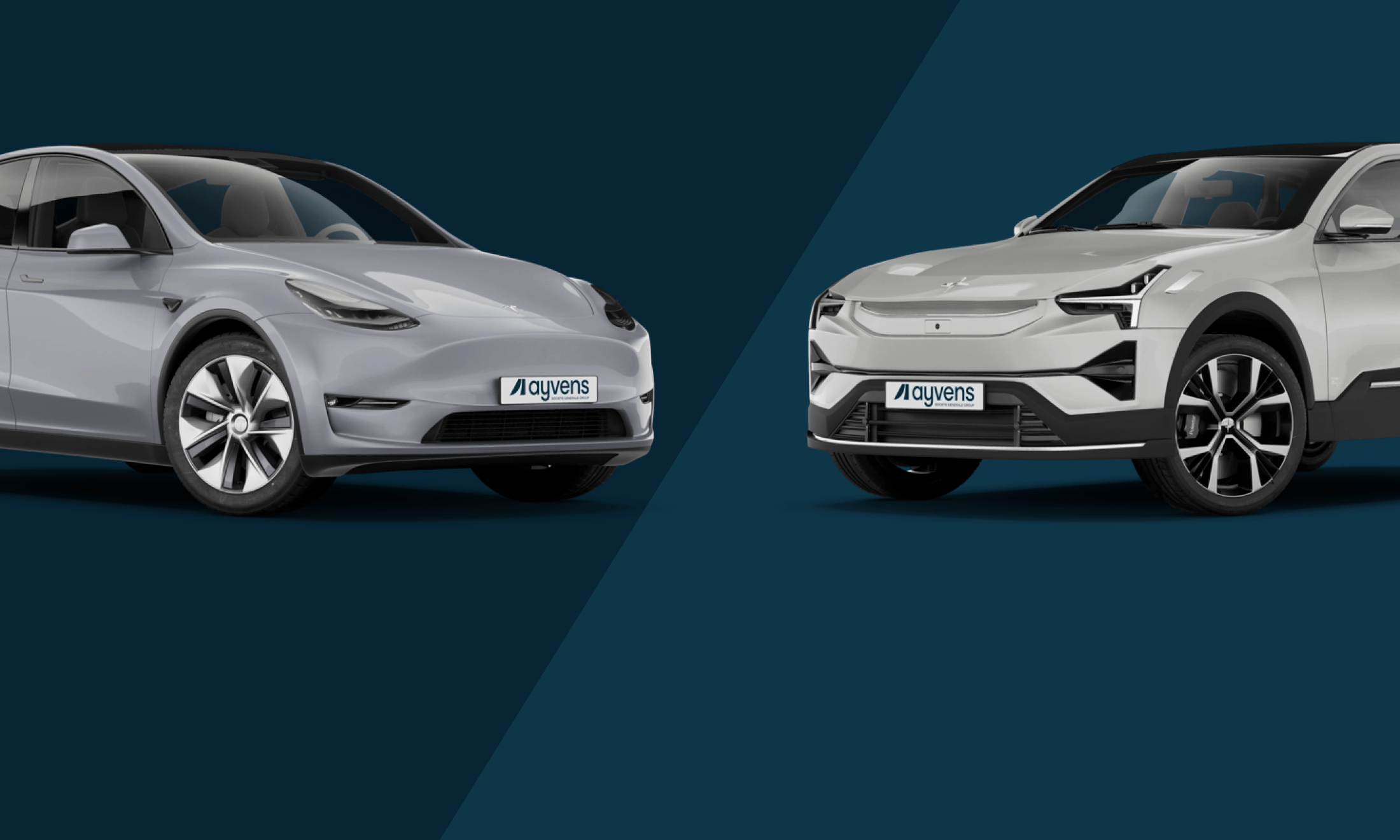 Ayvens  Comparison card  Tesla Model Y vs Polestar 32x