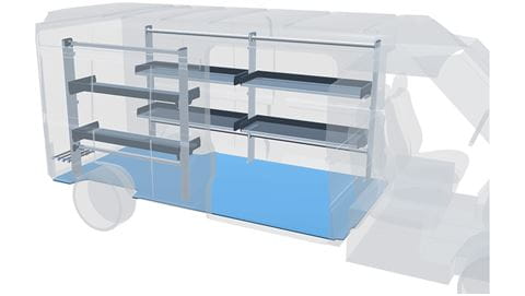 Inbouw voor de koerier lpnl-lcv-inrichting-koerier-XL